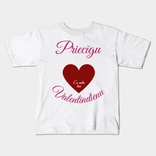 Happy Valentine's Day in Latvian - Latvian Kids T-Shirt